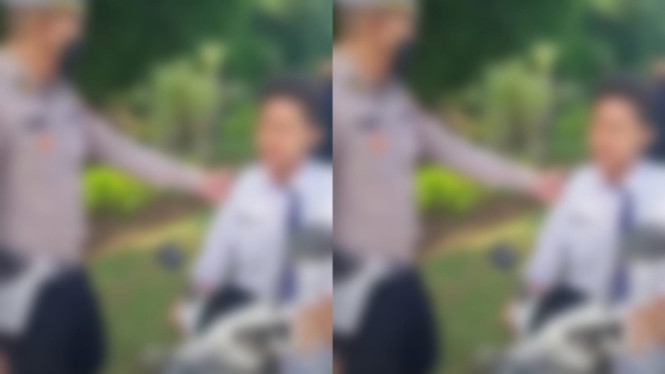 Viral Siswa SMP Bawa Motor Dirazia Polisi Malah Ngamuk 