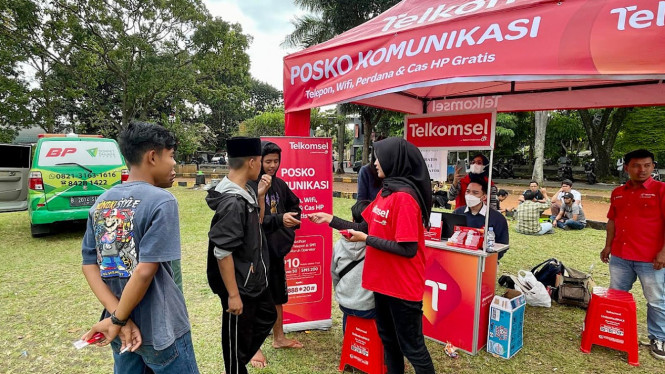 Telkomsel mempercepat pemulihan jaringan akibat gempa Bumi di Cianjur, Jawa Barat.
