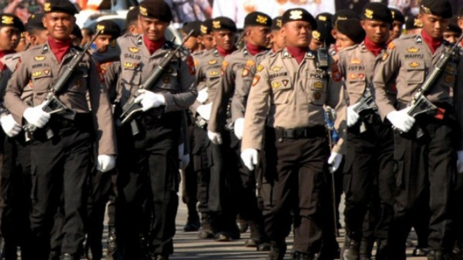 Ilustrasi Polisi saat Perayaan HUT Polri (foto/antara)