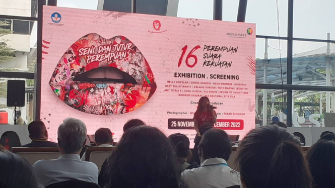 Kampanye 16 Hari Anti Kekerasan terhadap Perempuan di Terminal 3, Bandara Soetta