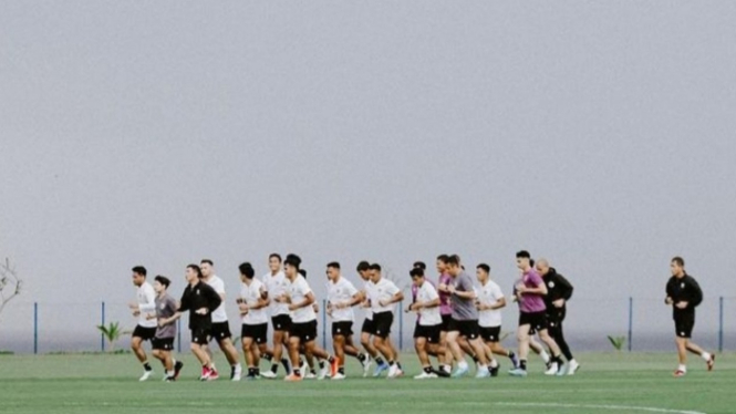 Latihan Timnas Indonesia jelang Piala AFF 2022.