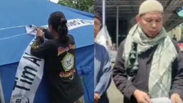 Ormas Garis Klarifikasi Pencopotan Label Gereja pada Tenda Korban Gempa Cianjur