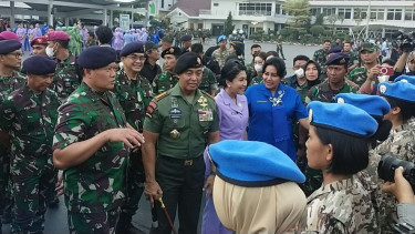 VIVA Militer: KSAL Yudo Margono saat mendampingi Panglima TNI di Kolinlamil