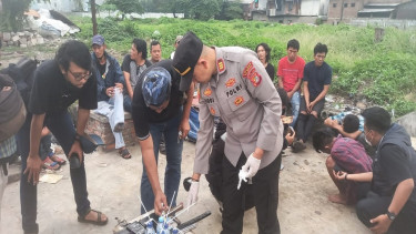 Polisi gerebek kampung boncos