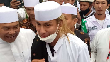 Habib Bahar bin Smith hadiri reuni 212 di TMII, Jumat, 2 Desember 2022.