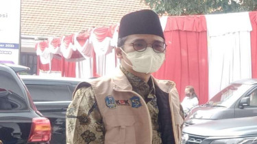 Bupati Bangkalan Abdul Latif Amin Imron saat acara Antikorupsi oleh KPK 