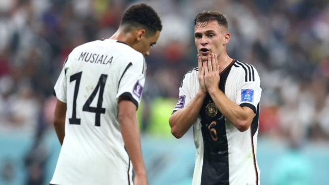 Pemain timnas Jerman, Jamal Musiala dan Joshua Kimmich
