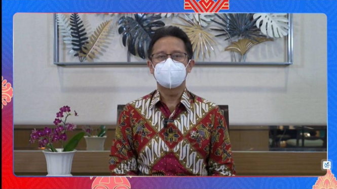 Menteri Kesehatan Republik Indonesia (RI) Budi Gunadi Sadikin dalam acara perayaan HUT Astra ke-65 secara virtual 2-4 Desember 2022.