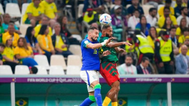 Duel Timnas Brasil vs Kamerun