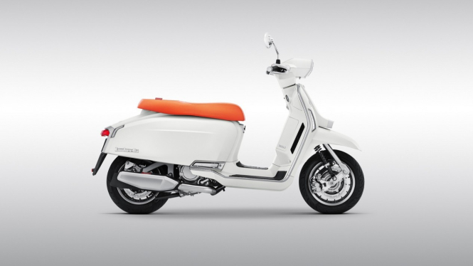 Ilustrasi gambar motor Lambretta G 350 terbaru