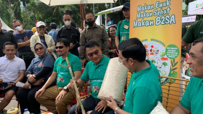 Kepala Staf Kepresidenan, Moeldoko dan Kepala Bapanas, Arief Prasetyo