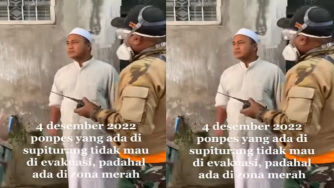 Viral Pengelola Ponpes Menolak Dievakuasi dari Bahaya Erupsi Gunung Semeru