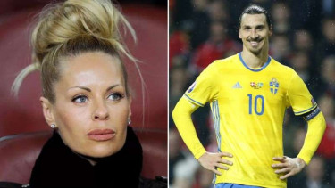 Zlatan Ibrahimovic dan istri, Helena.