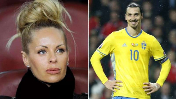 Zlatan Ibrahimovic dan istri, Helena.