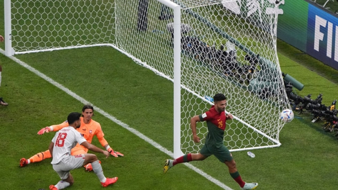 Portugal vs Swiss di Piala Dunia 2022