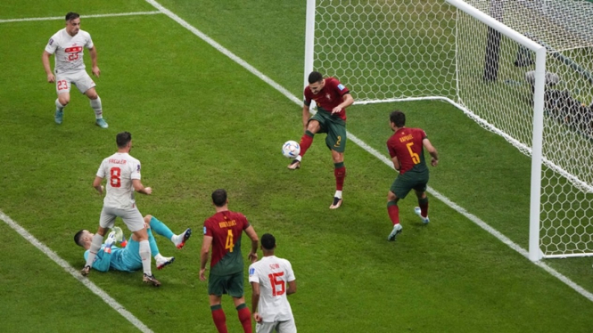 Portugal vs Swiss di Piala Dunia 2022