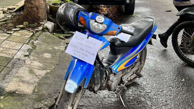 Motor diduga milik pelaku bom bunuh diri di Polsek Astanaanyar