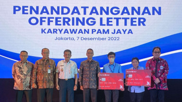 PAM Jaya merekrut 1.097 karyawan dari Palyja dan Aetra.