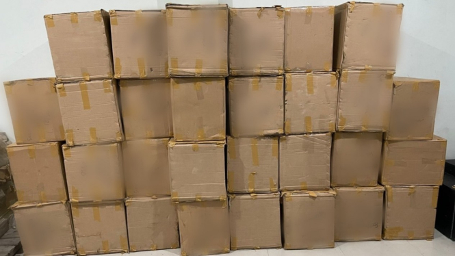 Bea Cukai gagalkan peredaran rokok ilegal. 