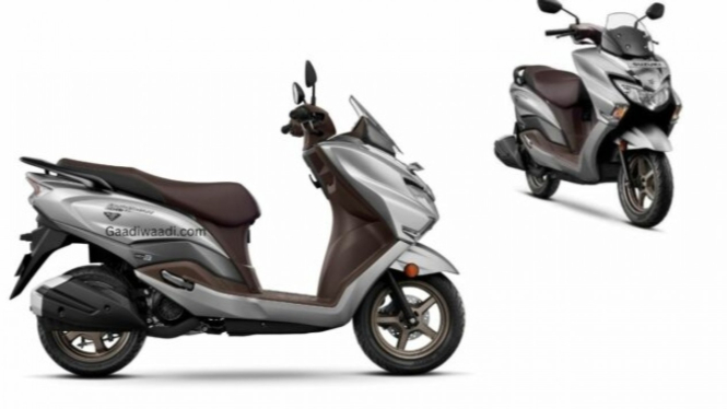 Ilustrasi gambar motor Suzuki Burgman Street EX 125 terbaru