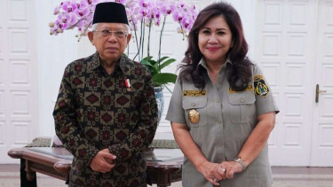 Wapres Maruf Amin Bersama Ketua Umum KBPP Polri Dr Evita Nursanty