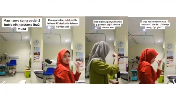 Oknum bidan buat konten soal proses persalinan