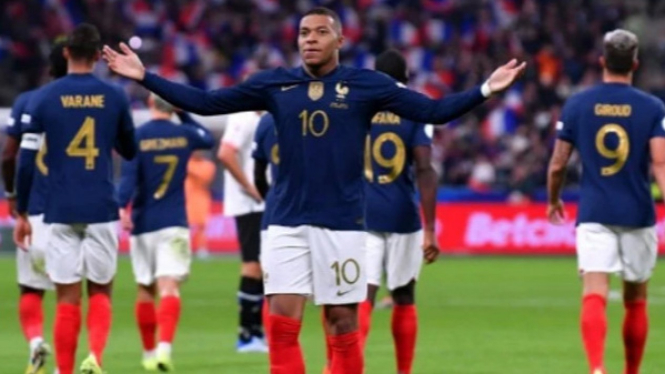 Striker Timnas Prancis, Kylian Mbappe (Foto/Twitter @EURO2024)