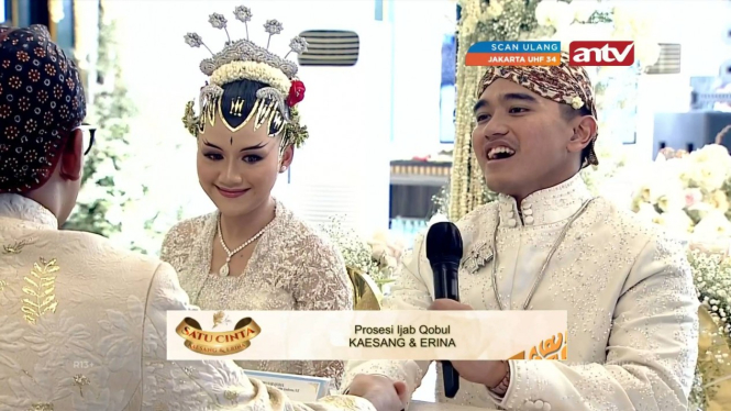 Akad Nikah Kaesang dan Erina