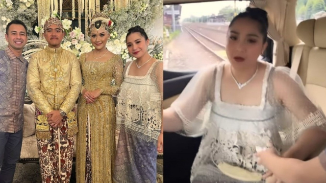Nagita Slavina dan Raffi Ahmad hadiri pernikahan Kaesang dan Erina