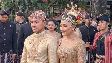 Pengantin Baru Kaesang dan Erina.