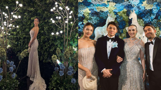 Dress yang dipakai Anya Geraldine di pernikahan Chelsea Islan