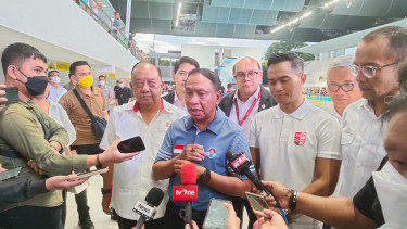 Menpora Zainudin Amali dan dan Ketum PB PRSI, Anindya Bakrie