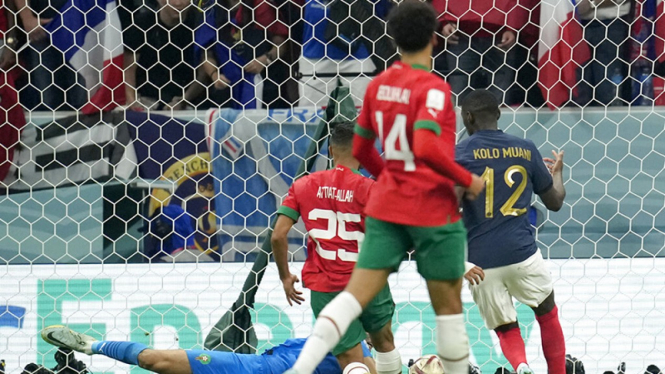 Prancis vs Maroko di semifinal Piala Dunia 2022