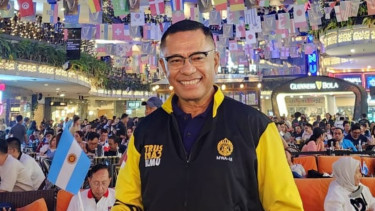 Saleh Husin Nobar Seru Final Argentina dan Perancis yang Mendebarkan