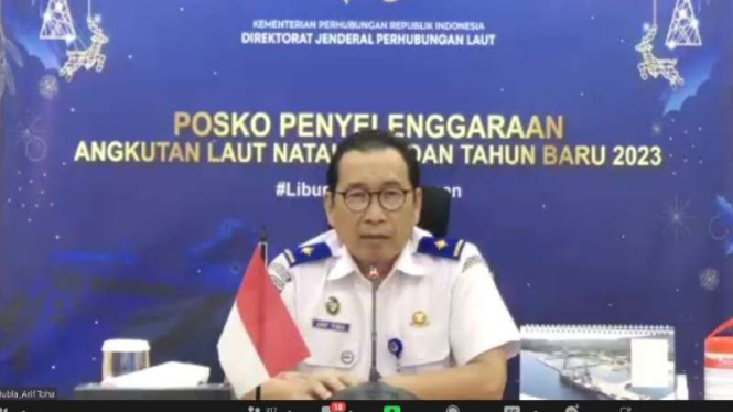 Direktur Jenderal Perhubungan Laut Kementerian Perhubungan Arif Toha.