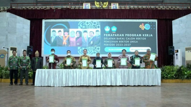 8 Bakal Calon Rektor Unila Paparkan Program Kerja Periode 2023-2027