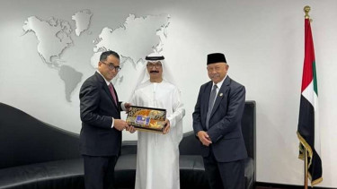 Menhub Budi Karya Sumadi di Qatar.