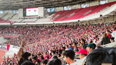Suporter Timnas Indonesia di Piala AFF 2022 di SUGBK
