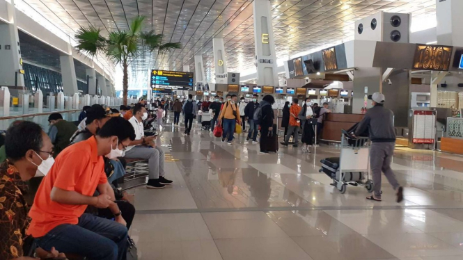 Suasana Bandara Soekarno Hatta.