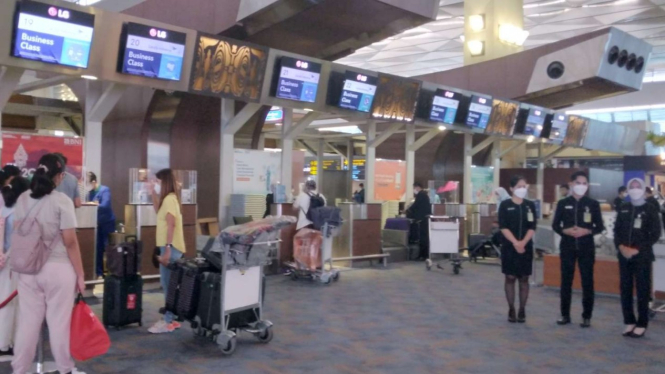 Suasana di Bandara Soekarno Hatta.