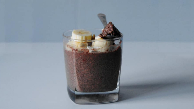 Puding Cokelat Chia