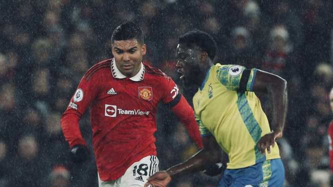Casemiro, Duel Manchester United vs Nottingham Forest 3-0