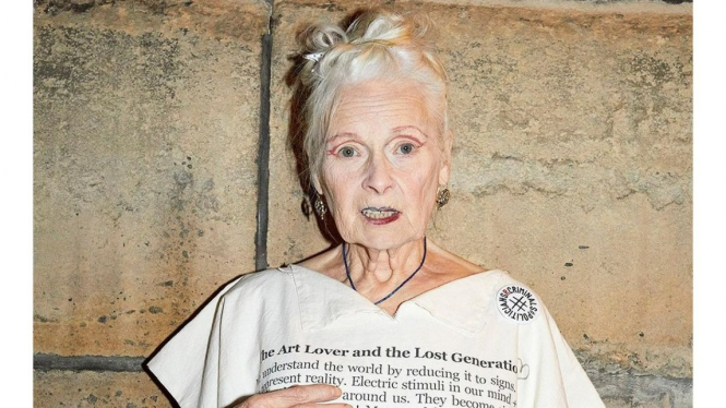Desainer Vivienne Westwood.