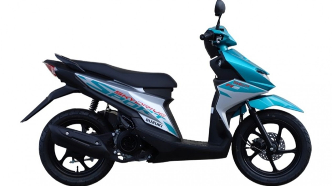 Ilustrasi gambar motor Suzuki SkyDrive terbaru