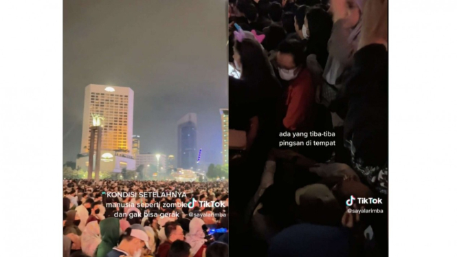 Konten kreatOR Larimba bagikan oengalam buruk malam tahun baru di Bundara HI