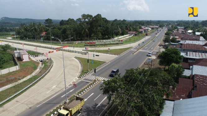 Ilustrasi jalan tol.