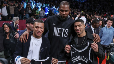 Kylian Mbappe, Hakimi dan Kevin Durant