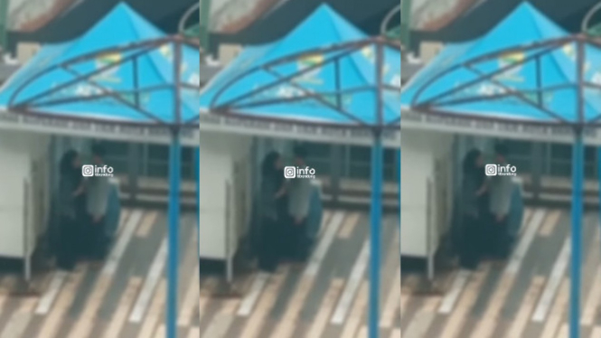 Viral! Sepasang Remaja Ciuman di Teras Cihampelas Bandung
