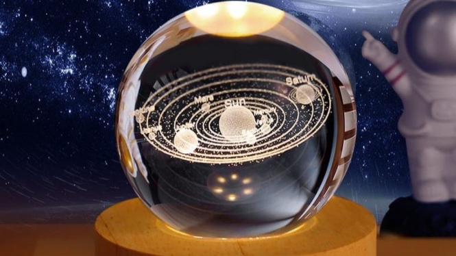 Ilustrasi lampu kristal