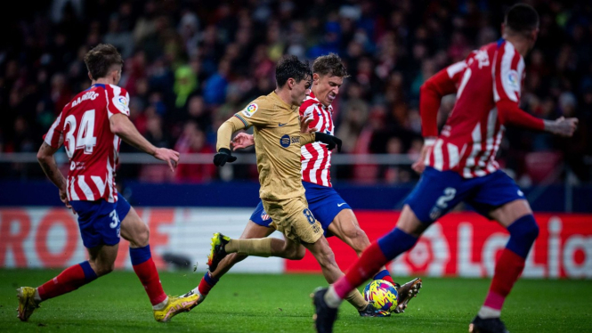 Pedri, Duel Atletico Madrid vs Barcelona 0-1